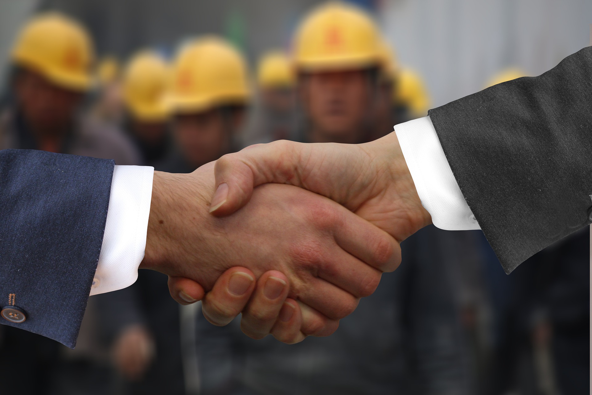 businessmen shaking hands